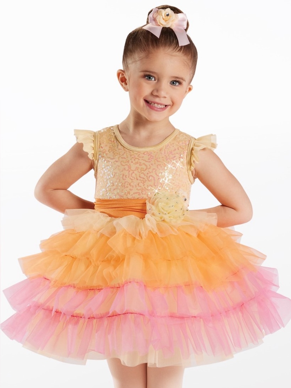 Flutter Sleeve Ruffle Tutu Dance
Dress Weissman®